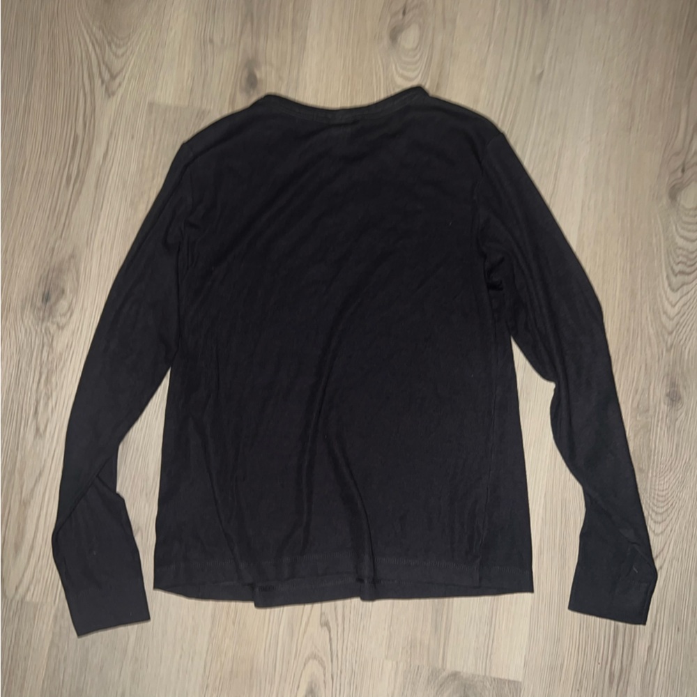 H&M Dark Gray Long Sleeve Tee Shirt XL Cotton Modal Blend - Picture 11 of 14